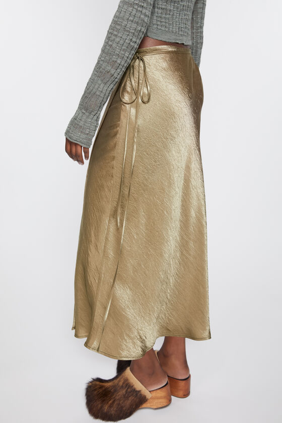 (image for) Unique Flavor Satin wrap skirt